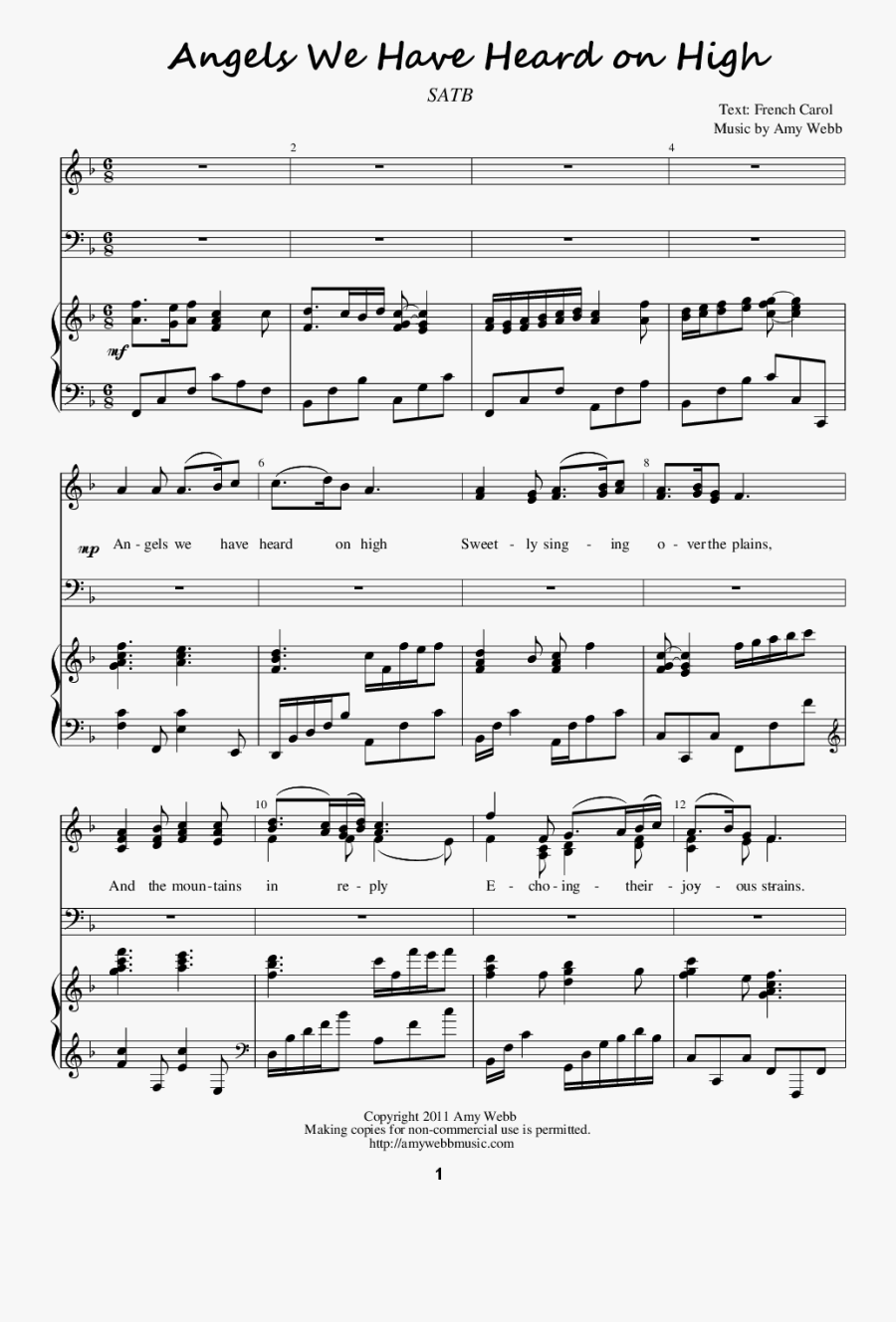 Clipart Angel Angels We Have Hear On High - Wedding Julie Rogers Sheet Music Pdf, Transparent Clipart