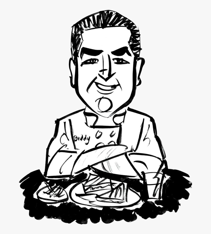 Cake Boss Buddy Valastro - Buddy Face Drawings Cake Boss, Transparent Clipart