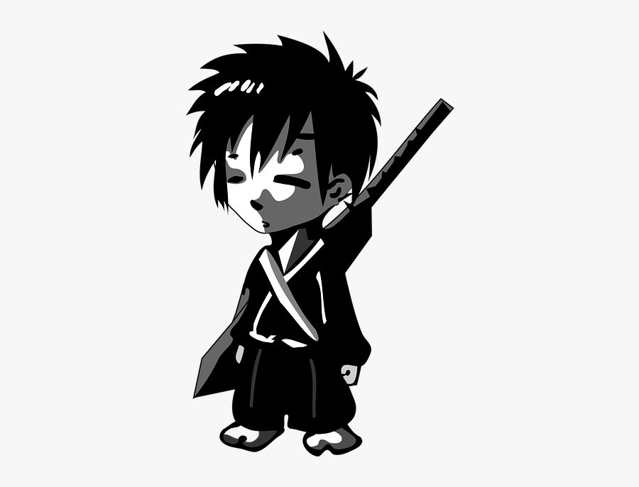 Samurai Boy Child - Samurai Chibi Png, Transparent Clipart
