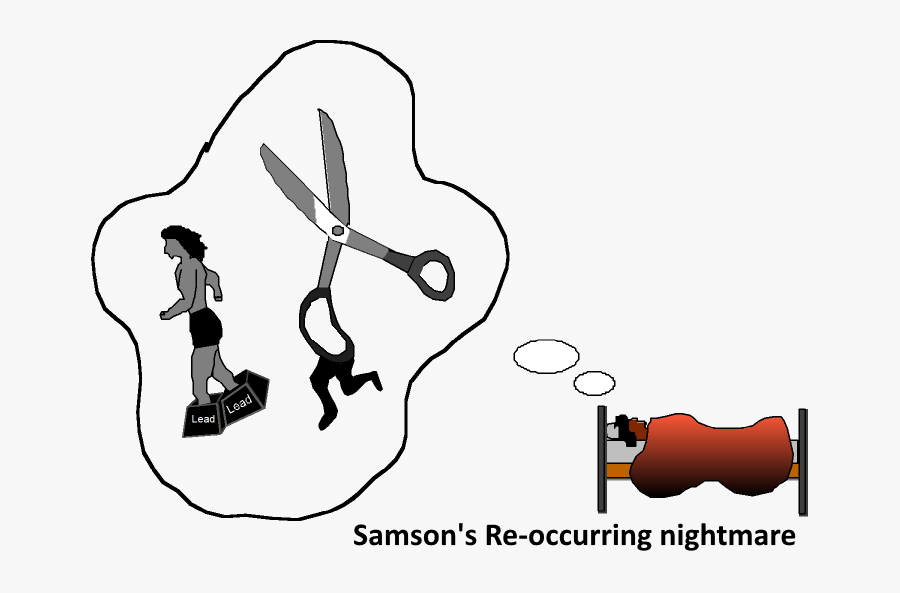 Samson"s Dream Cartoon - Cartoon, Transparent Clipart
