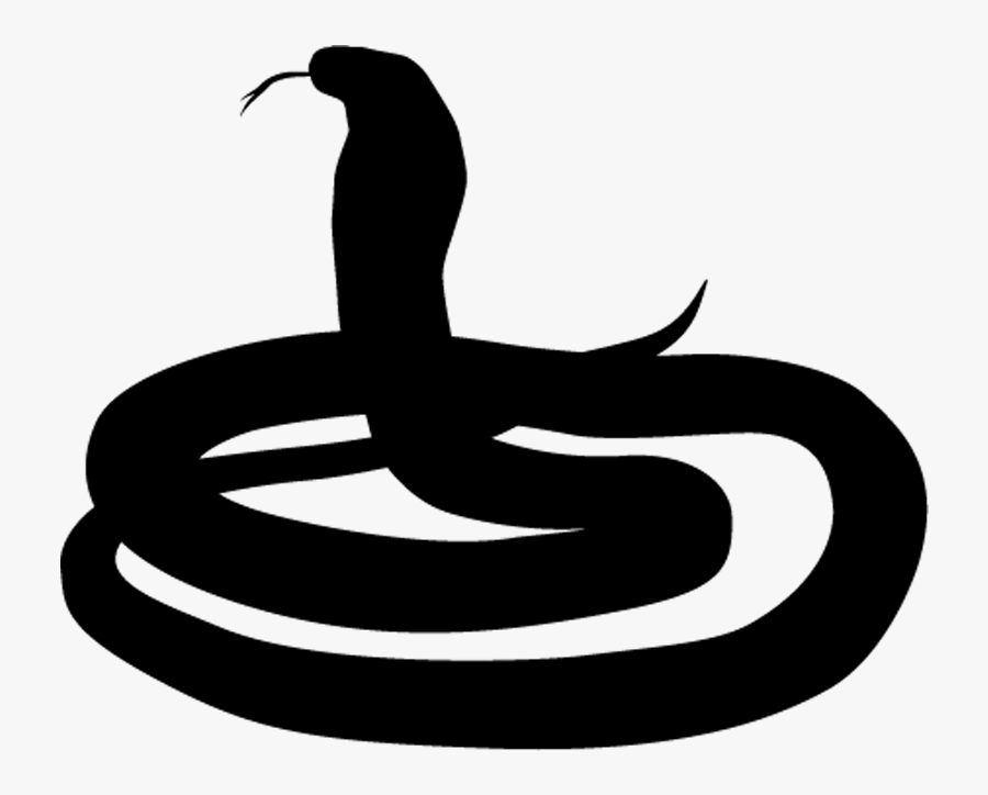 Snakes Black And White Symbol - Gray Snake Gif Transparent, Transparent Clipart