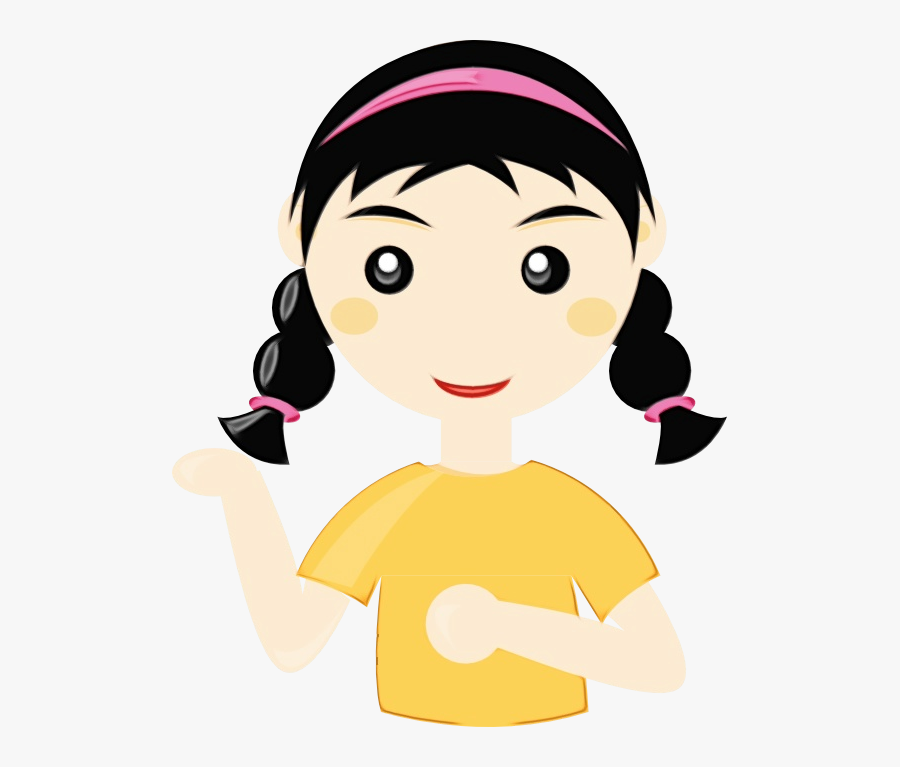 Clip Art Openclipart Vector Graphics Girl Drawing - Transparent Background Girl Clipart Png, Transparent Clipart