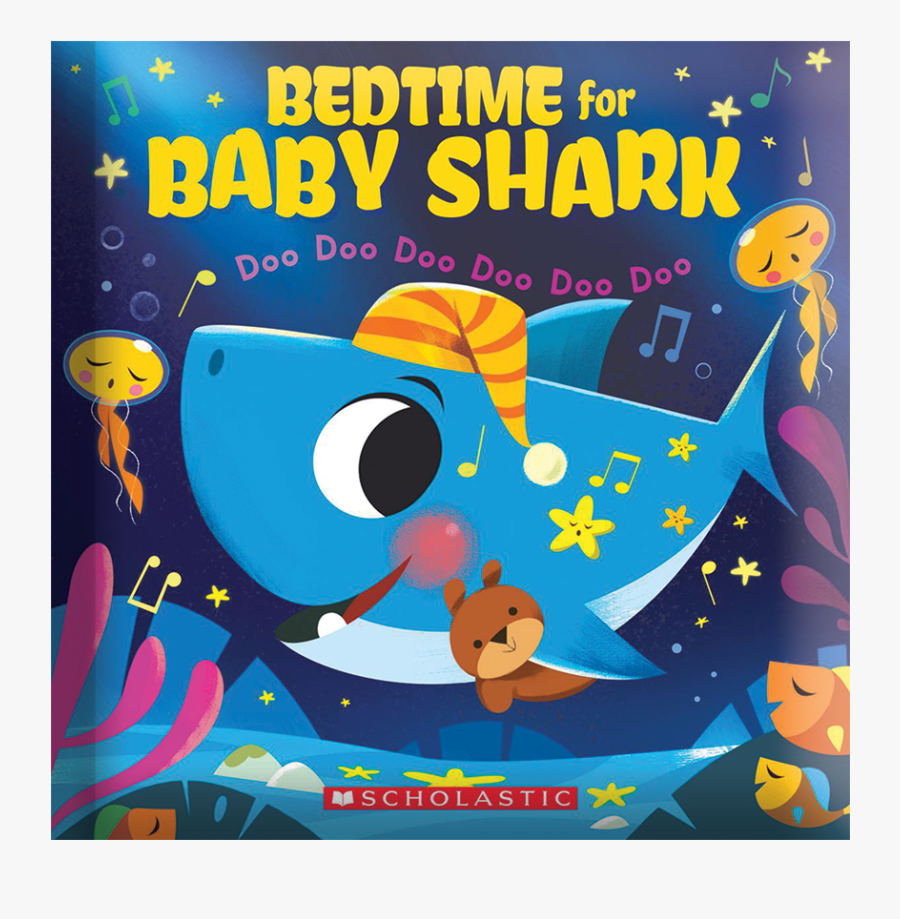 Bedtime For Baby Shark Book, Transparent Clipart