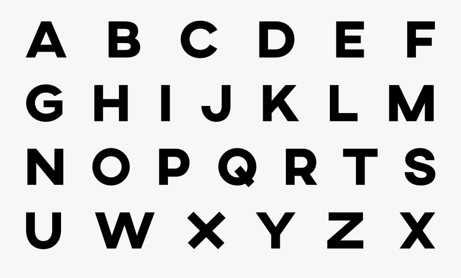 Clip Art Best All Caps Font - Black-and-white, Transparent Clipart