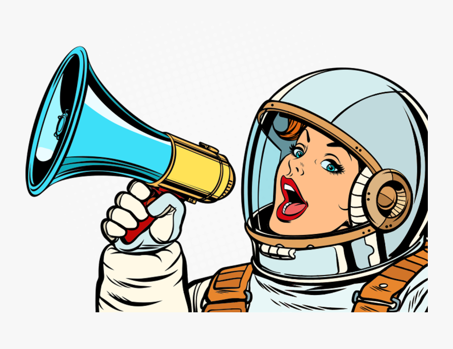 Megaphone Cartoon White Background, Transparent Clipart