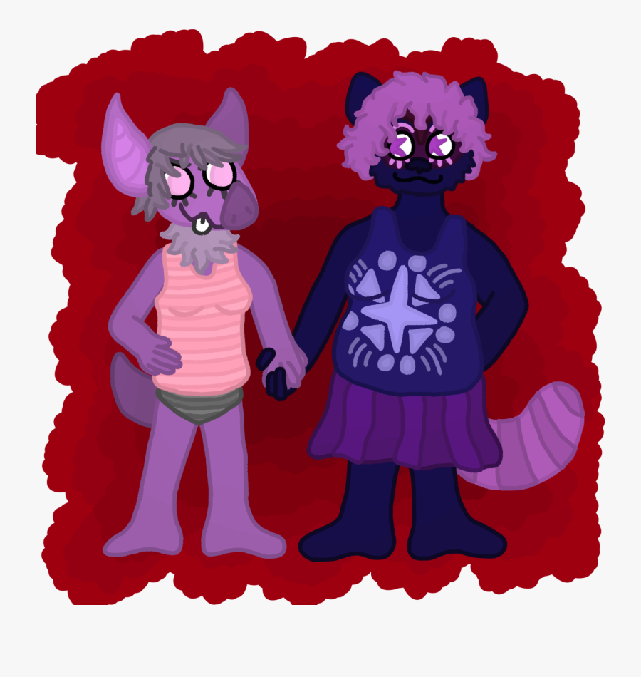 Lesbian Critters - Cartoon, Transparent Clipart