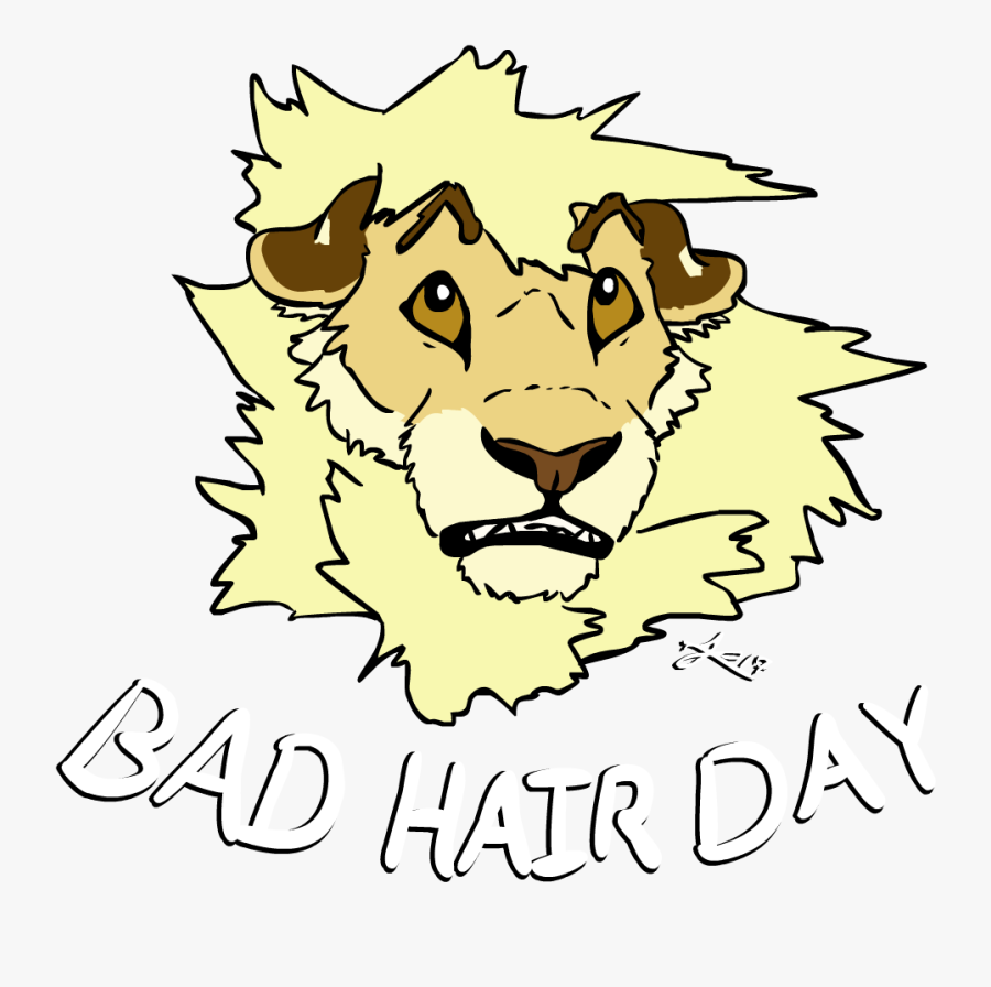 Bad Hair Day - Cartoon, Transparent Clipart