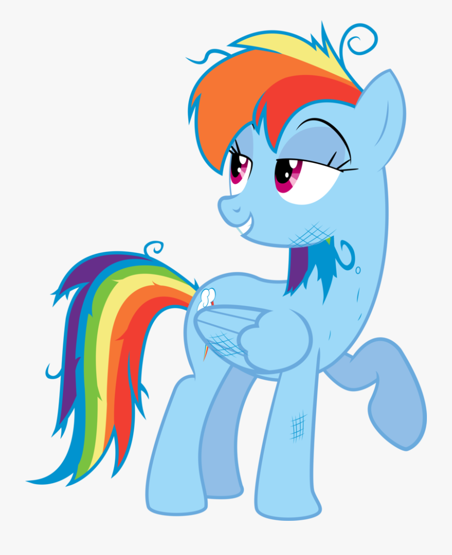Rainbow Dash Messy Hair - My Little Pony Rainbow Dash Tired, Transparent Clipart