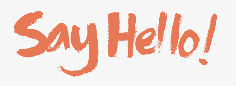 Hello Transparent Say - Xin Chào Png, Transparent Clipart