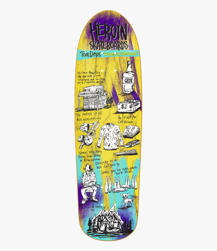 Heroin Skateboards Tom Decks, Transparent Clipart