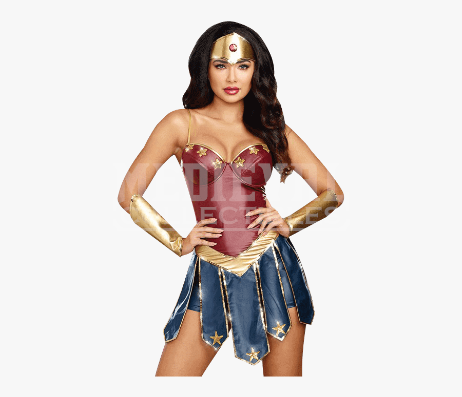 Clip Art Amazon Pirate Costumes - Wonder Woman Costume Woman, Transparent Clipart