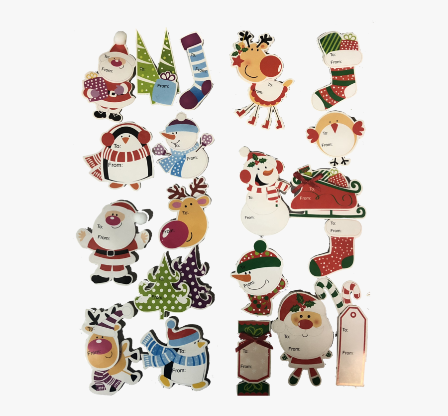 Handcrafted Christmas Stickers - Cartoon, Transparent Clipart