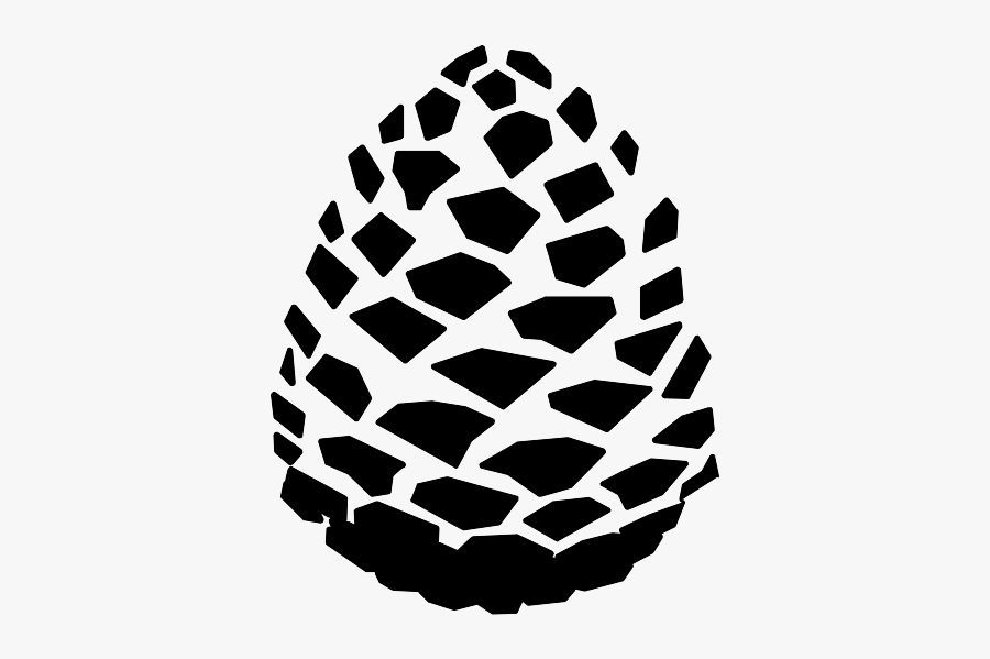 Conifer Cone Lil Gang - Pinecone Clipart Black And White, Transparent Clipart