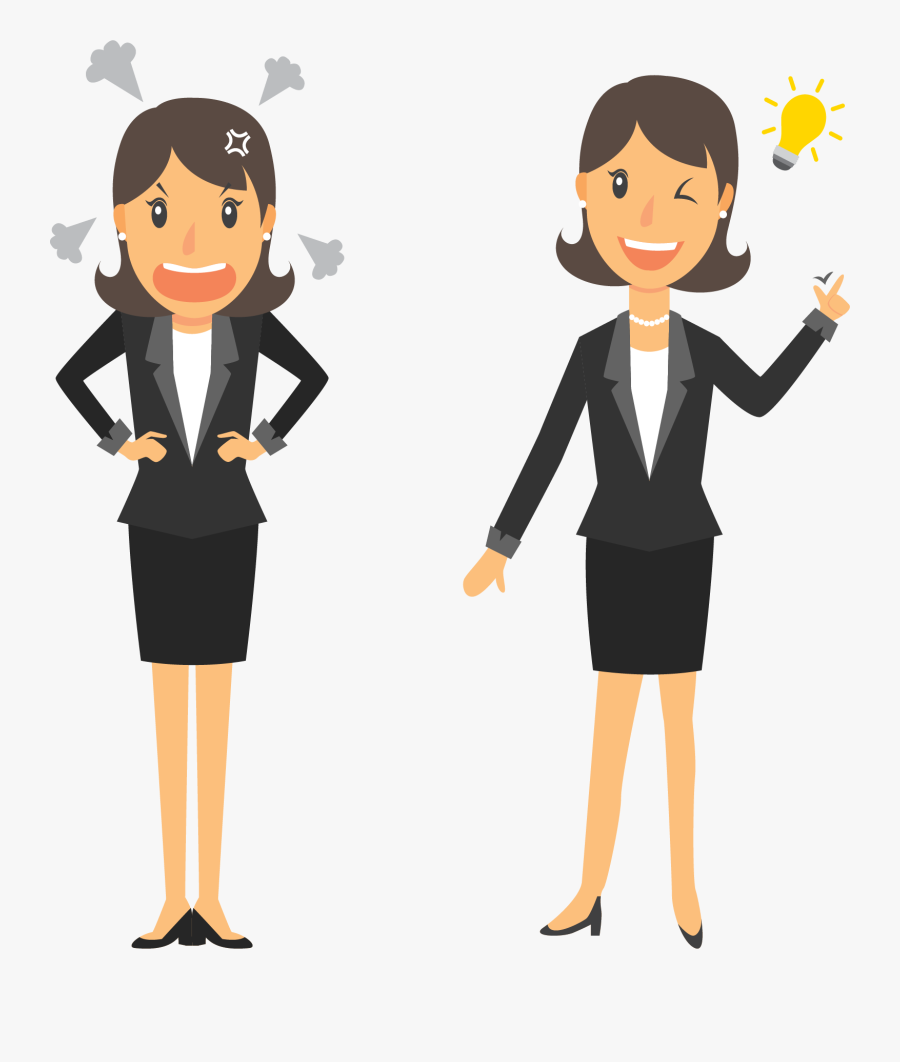 Transparent Woman Clipart - Business Woman Clipart Transparent Background, Transparent Clipart