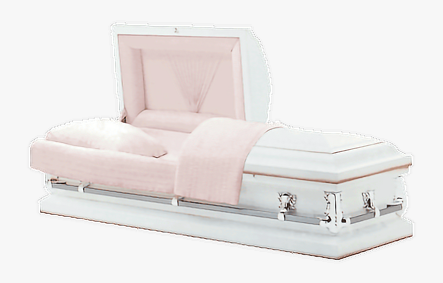 #death #tumblr #creepycute #cute #coffin #kawaii #pink - White With Pink Interior Gemini Casket, Transparent Clipart