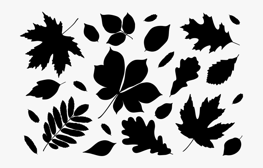 Autumn Leaves Silhouettes - Autumn Leaves Silhouette, Transparent Clipart