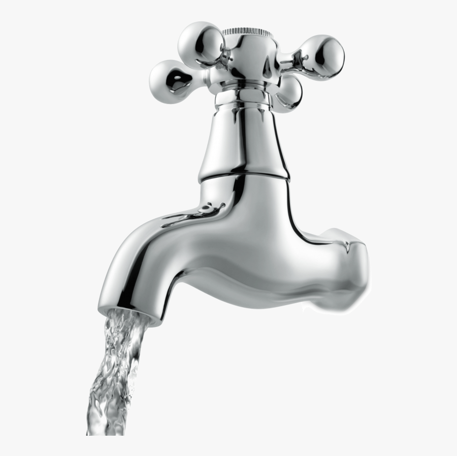 Tap With Running Water, Transparent Clipart
