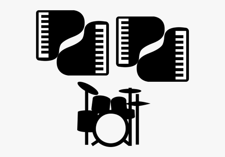 Guitar Piano And Drum, Transparent Clipart