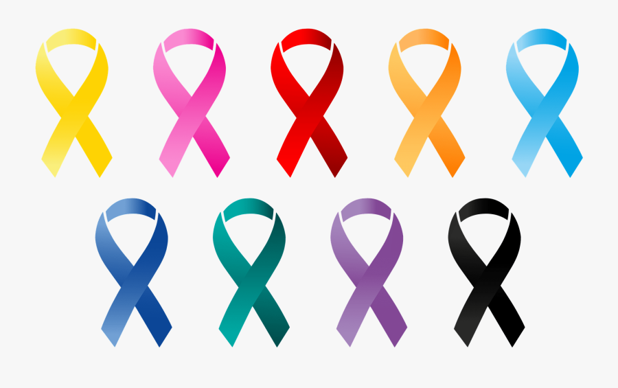 Transparent Background Cancer Ribbons Png, Transparent Clipart