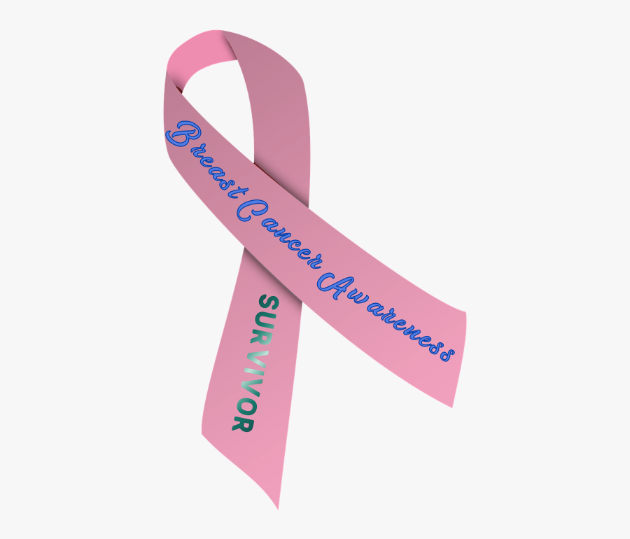 Cancer Ribbon Breast - Pink And Purple Ribbon, Transparent Clipart