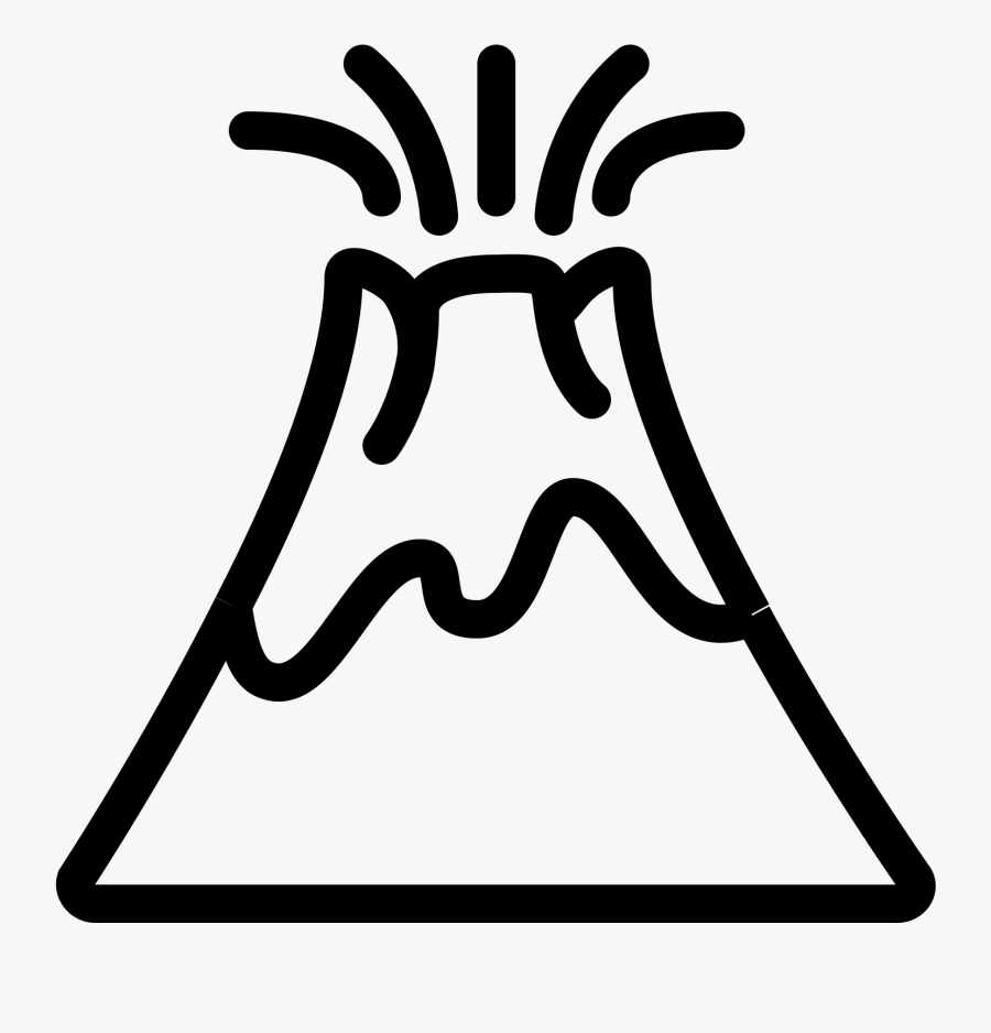 Volcano Clipart Two - Volcano Icon, Transparent Clipart