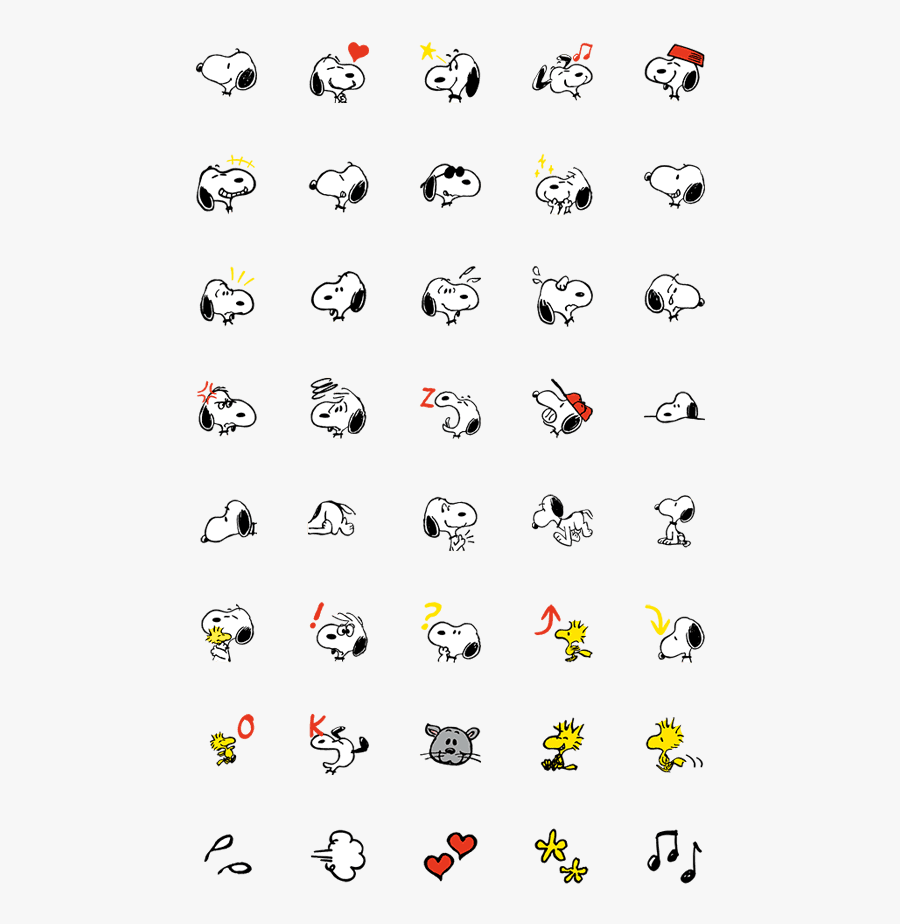 史 努 比 表情 貼, Transparent Clipart