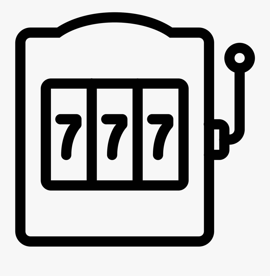 The Icon For "slot Machine - Slot Machine Black And White Png, Transparent Clipart