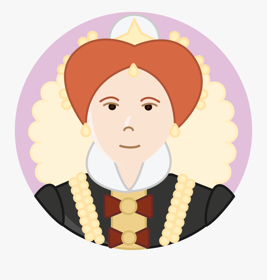 Scroll Clipart Peace Treaty - Cartoon Elizabeth The First, Transparent Clipart