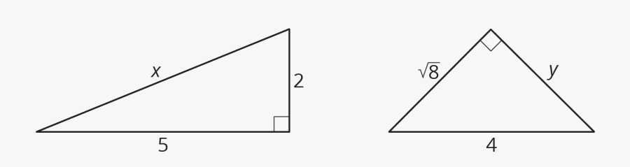 Pythagorean Theorem Example Transparent Png, Transparent Clipart