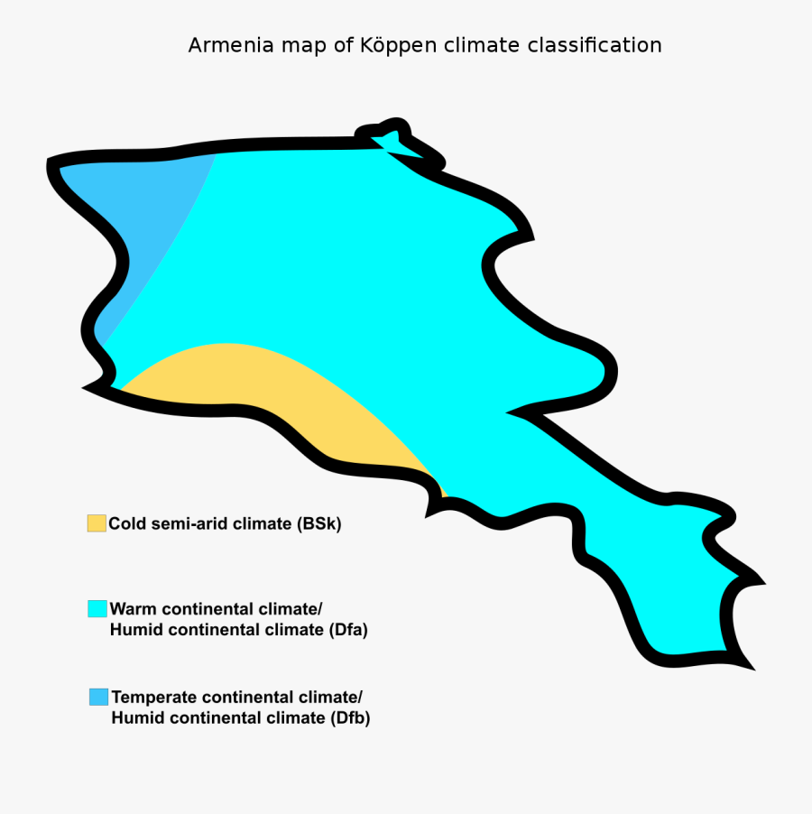 Climate In Armenia Clipart , Png Download - Armenia Koppen Climate Classification, Transparent Clipart