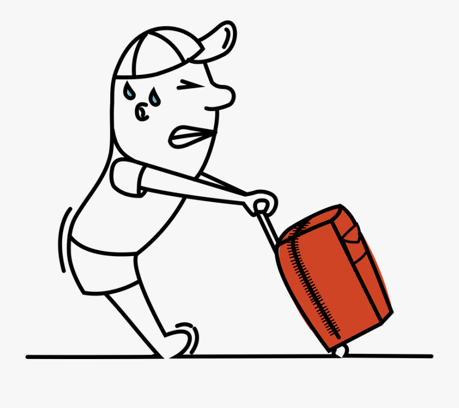 Koffer Schleppen Clipart, Transparent Clipart