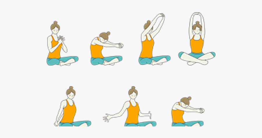 Seated Circles Yoga, Transparent Clipart