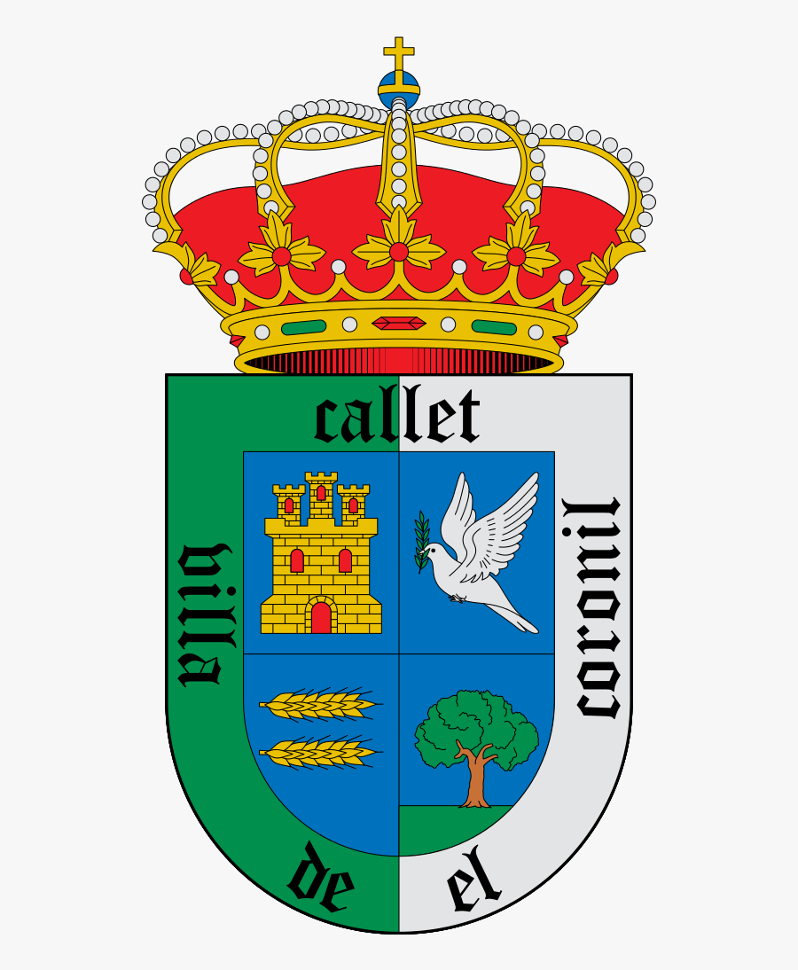 Escudo De El Coronil Sevilla - Escudo Santa Cruz De Los Cañamos, Transparent Clipart