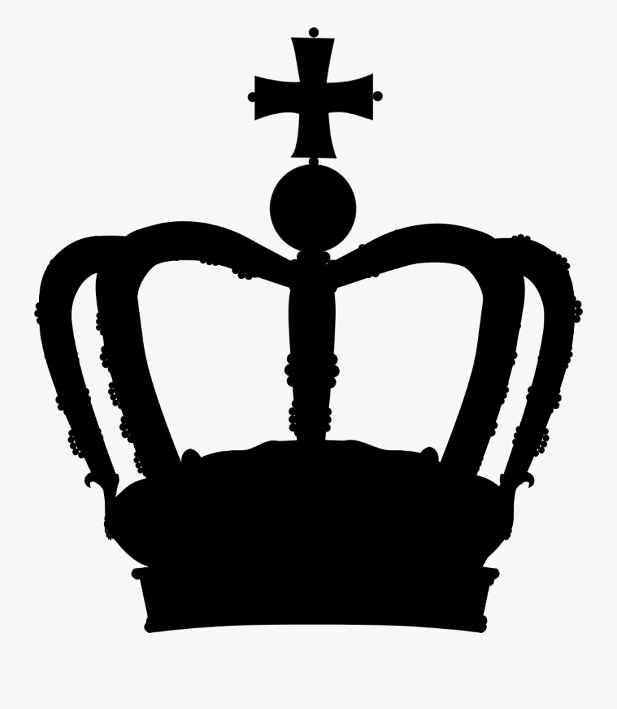 Clip Art Silhouette - Cross, Transparent Clipart