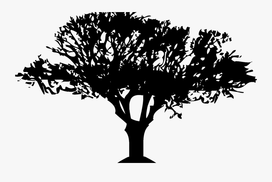 Jungle Tree Silhouette , Transparent Cartoons - Jungle Tree Silhouette, Transparent Clipart