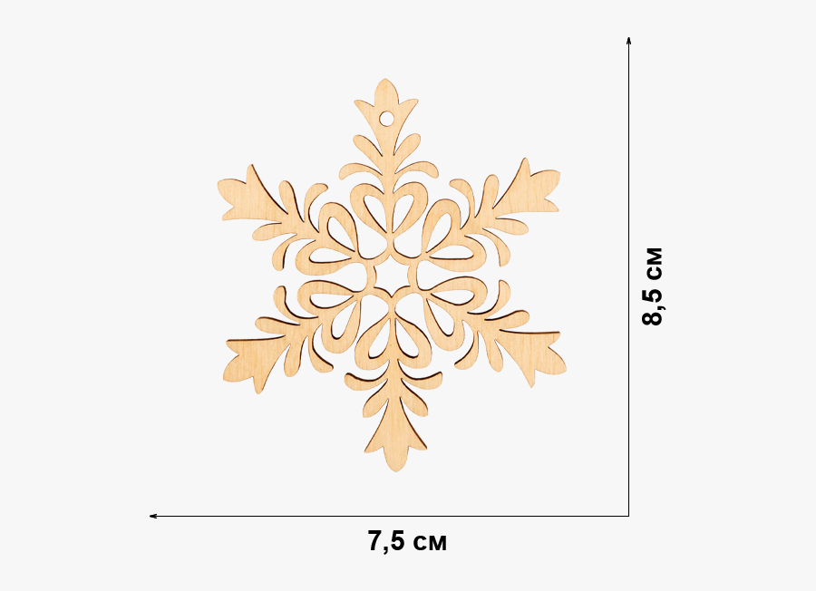 Pattern Silhouette Snowflake Free Png Hq Clipart - Motif, Transparent Clipart