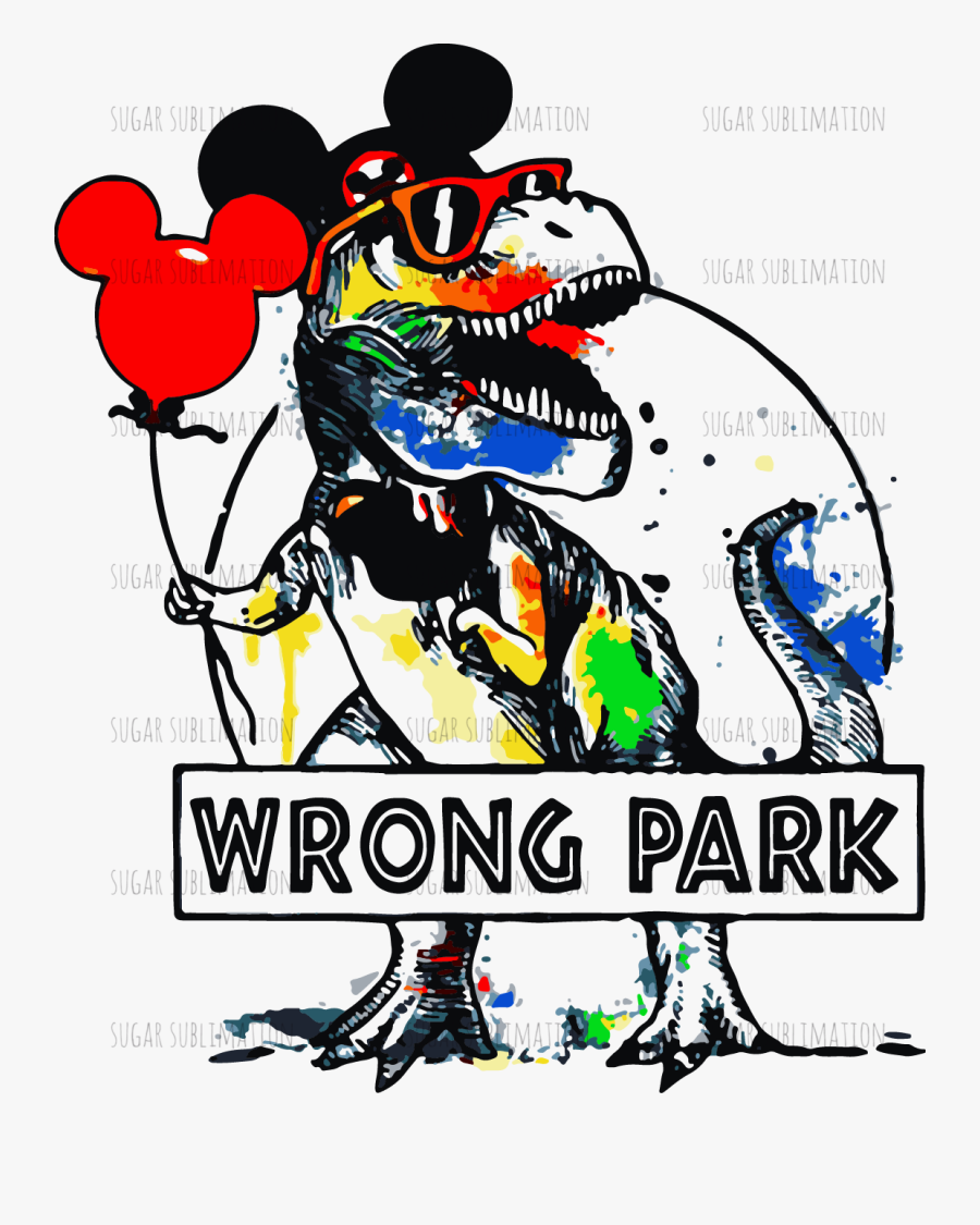 Wrong Park Dinosaur T Shirt, Transparent Clipart