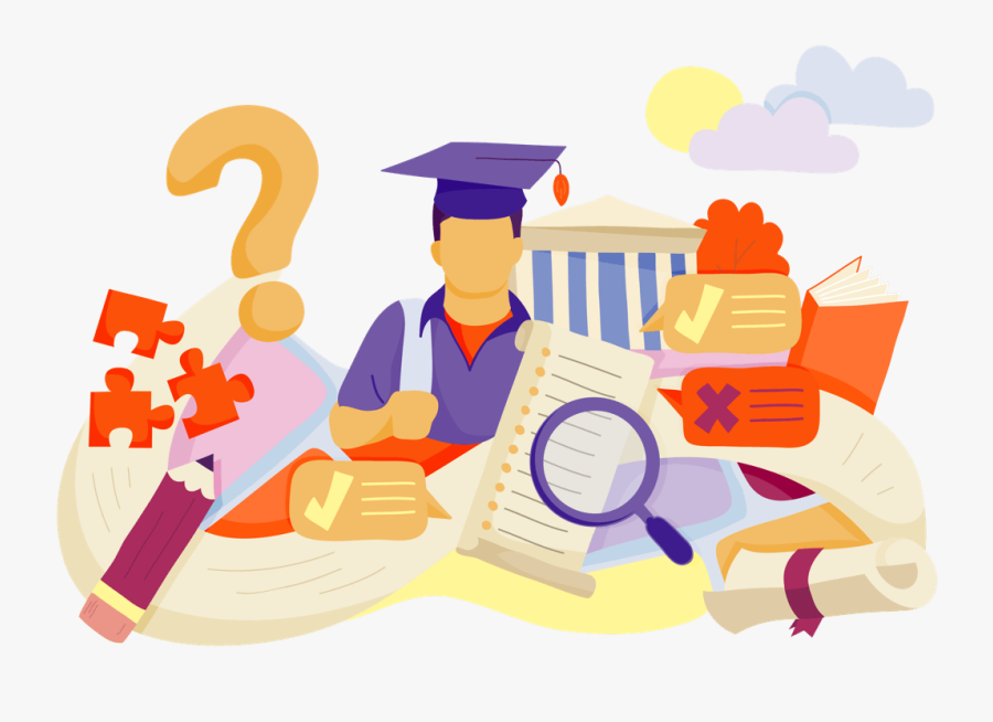 Illustration Of Various Education Related Objects, Transparent Clipart