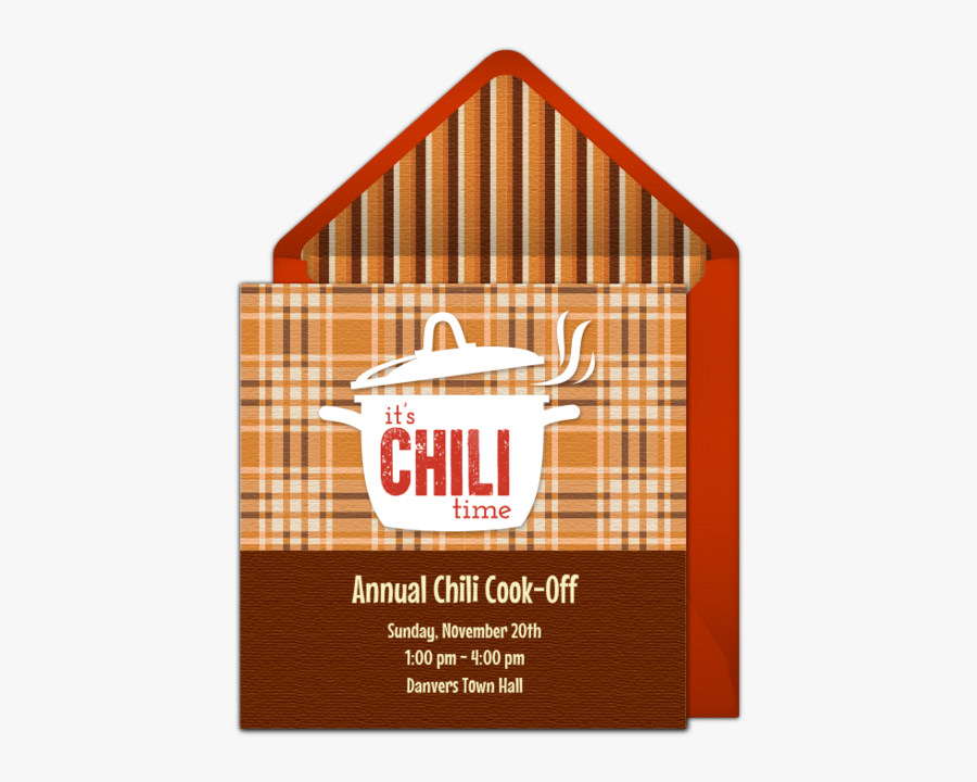 Clip Art Free Invitations Pinterest Easy - Chili Cook Off Invite, Transparent Clipart
