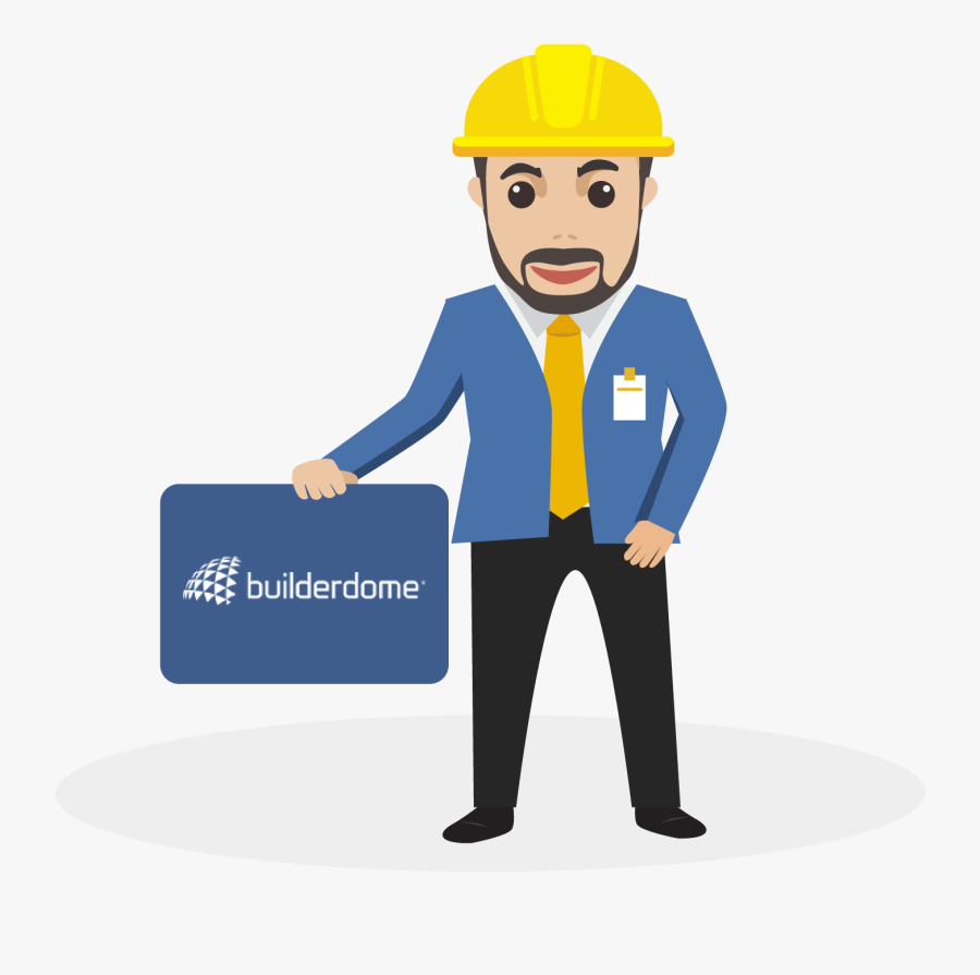 Engineer Clipart Blue Collar Worker - Cartoon, Transparent Clipart