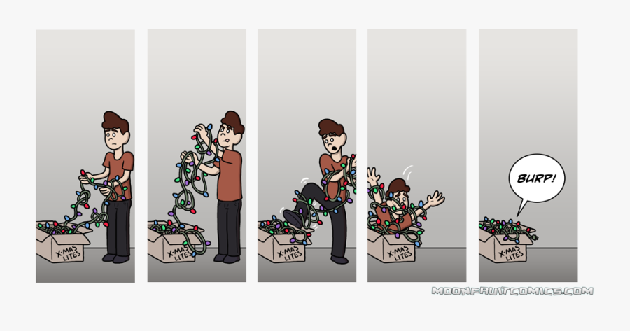 Transparent Christmas Lights Png - Cartoon, Transparent Clipart