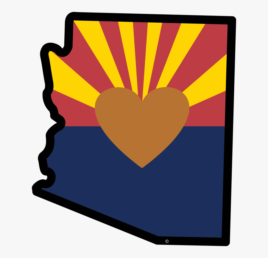 State Of Arizona Heart Clipart , Png Download - Arizona Clipart, Transparent Clipart