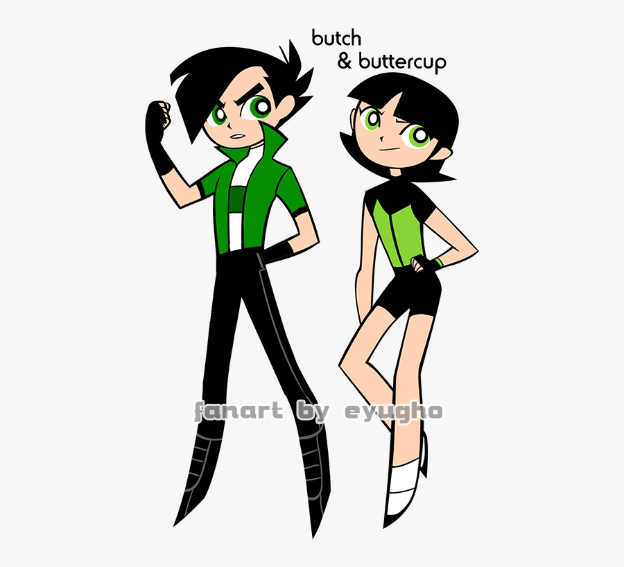 • Powerpuff Girls Butch My Art Fanart Bubbles Buttercup - Bubbles Buttercup Powerpuff Girls, Transparent Clipart