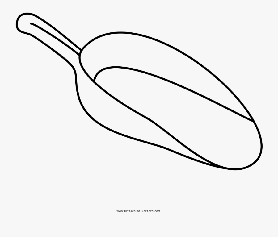Ice Scoop Coloring Page - Line Art, Transparent Clipart