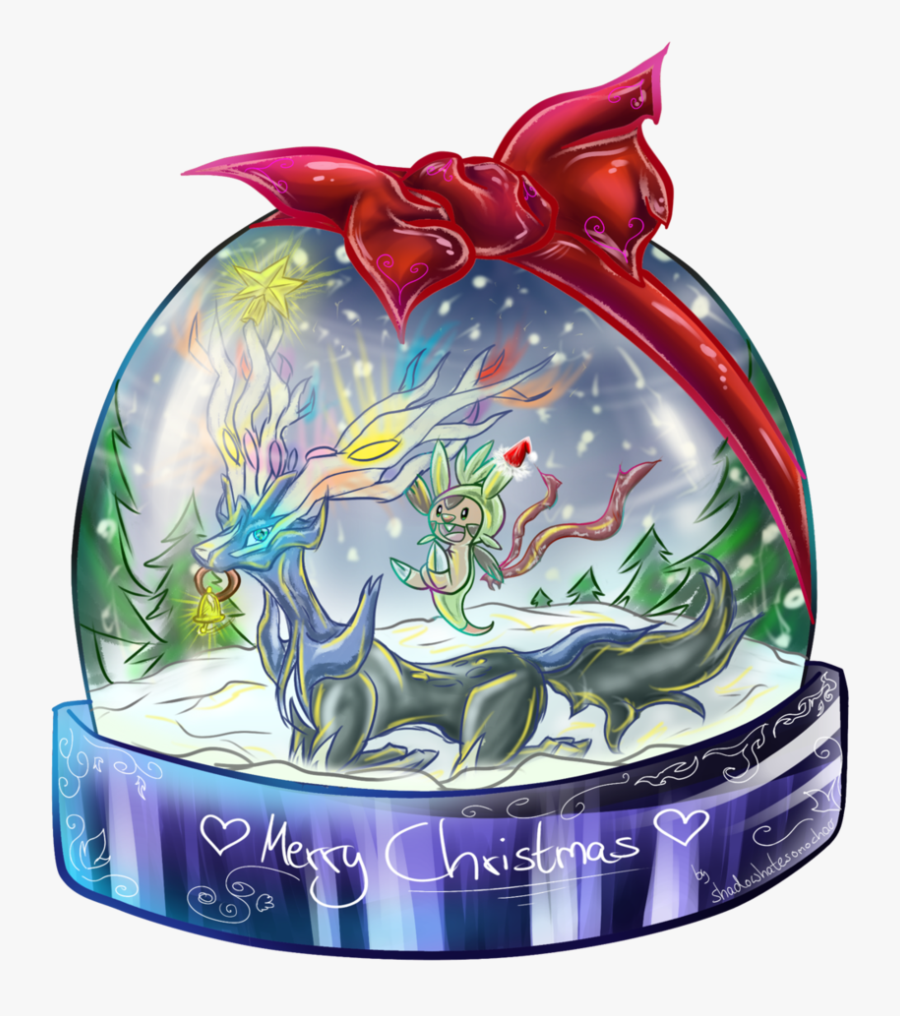 Snowglobe Drawing Clip Art - Xerneas Christmas, Transparent Clipart