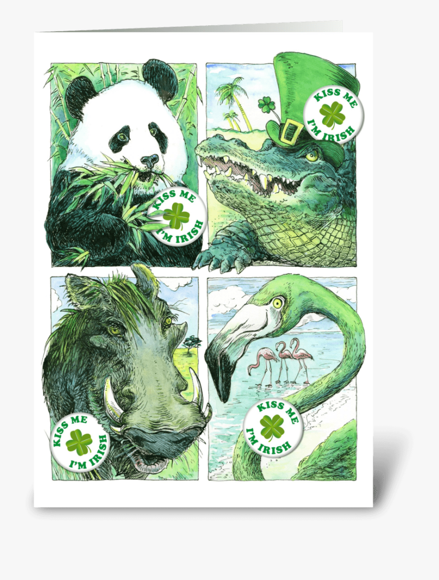 Kiss Me, I"m Irish Greeting Card - Illustration, Transparent Clipart