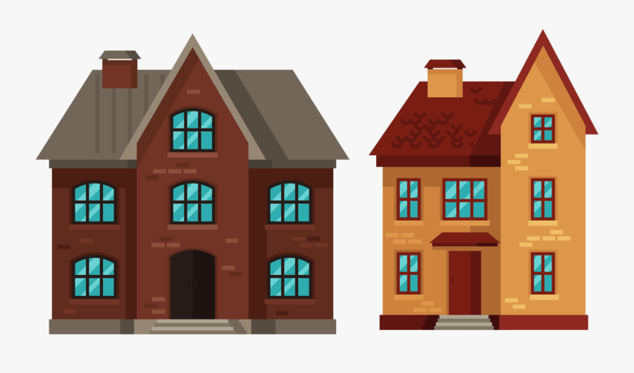 Gambar Bangunan Kartun, Transparent Clipart