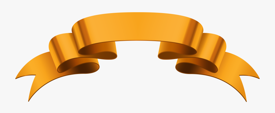 Clip Art Orange Banner Clipart - Orange Banner Clipart, Transparent Clipart