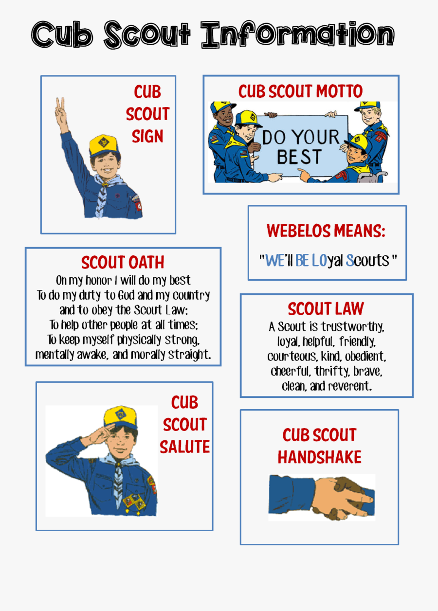 Cub Scout Bobcat Requirements 2017, Transparent Clipart