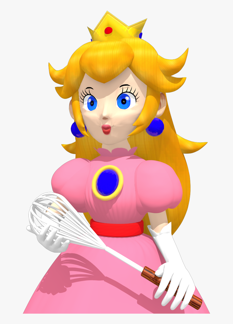 Princess Peach Starts The 1st Royal Cake Bake By Vinfreild - Princess Peach Bake A Cake, Transparent Clipart